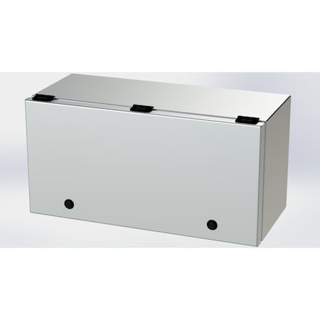 Saginaw Control & Engineering 1/4 Turn Latch Electrical Enclosures, 9 in H, 8 in D, 18 in W, NEMA 3R, 4, 4X, 12, 13 SCE-L9188ELJSS